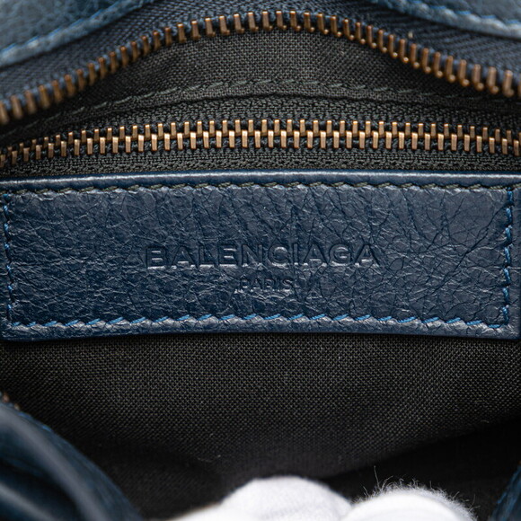Balenciaga Classic City Shoulder Bag Navy Blue leather - Picture 7 of 9